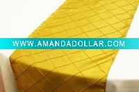 Wholesale pintuck taffeta table runner