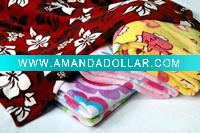 Wholesale rotary printed polar fleece throw