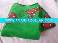 Wholesale 100% polyester love printed polar fleece blanket