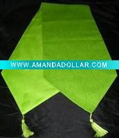 Wholesale Jacquard table runner with tassel