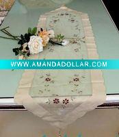 Wholesale embroidery organza table runner