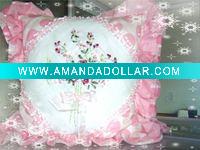 Wholesale Feitian 100%ployester embroidery pillow