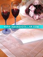 hand hemstitch table linens
