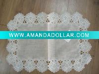 Wholesale polyester embroidery tablecloths/linen