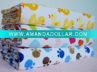 Wholesale printed coral fleece blanket