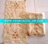 organza embroidered table runner