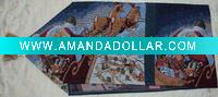 Wholesale christmas tapestry table runner, jacquard table mat, christmas table tops