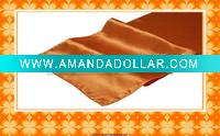 Wholesale orange satin table runner