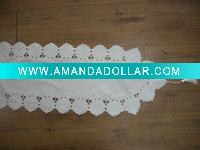Wholesale flower embroidery table runner