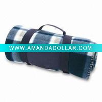 Wholesale rotary printed polar fleece throw