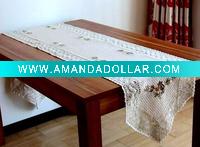 Wholesale ribbon hand embroidery table runner