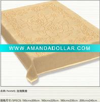 SOLID CORAL FLEECE BLANKETS