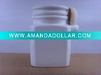 Square ceramic coffee canister