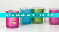 Wholesale 2011 new design glass candle holder, tealight candle glass, glassware