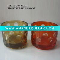 Wholesale glass candle holder and glass cup,glass vase