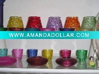 Wholesale glass candle holder