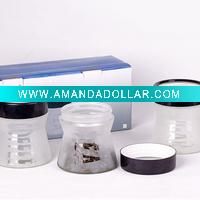 glass storage jar.