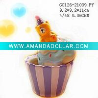 Wholesale Ceramic Cupcake Cookie Jar