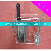round cutting board holder kitchen tool rack kitchenware