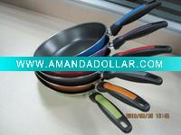 Wholesale 6 Colors carbon steel non-stick Frying Pan