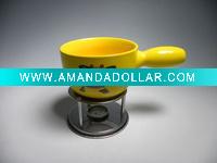 Wholesale ceramic cheese fondue