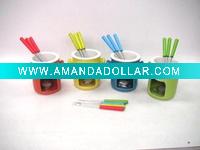 Wholesale colorful designed fondue set with fashion style