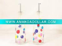 Wholesale clear glass sauce cruet, vinegar cruet