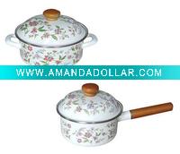 Wholesale strait pot sauce pan and dutch oven with enamel lid