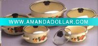 5pcs enamel Casserole set
