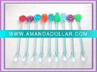 8pc Fruit Plastic spoons(CE,EN71)