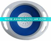 Ears hollow-out silicone fold basket