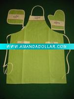 Wholesale 3 pcs Cotton Kitchen Apron Set