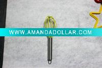 stainless steel / silicone egg beater