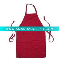 Wholesale Promotional Cotton apron/Red cotton apron