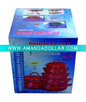Wholesale 5pc Enamel Casserole W/Cover Size:16/18/20/22/24cm - A04936