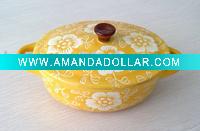 New design handpainted mini oval casserole