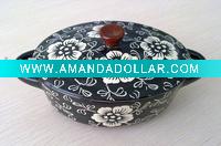 Wholesale New design handpainted mini oval casserole