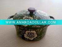 Wholesale New design handpainted mini casserole