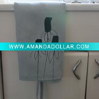 Wholesale cotton waist apron printed kitchen apron