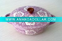 New design handpainted mini oval casserole