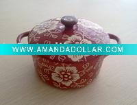 Wholesale New design handpainted mini casserole