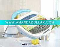 Wholesale multi-functional vegetable plastic and stainless steel grater SM7933