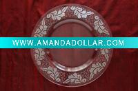 Wholesale Decal Glass Fruit Tray Holder