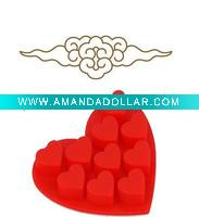 Wholesale With love silicone ice cube tray of heart shape