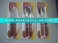WS-0022 fork spoon wooden handle