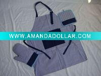 kitchen set, Apron, Pot holder, Oven mitt