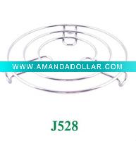 Wholesale restaurant use (metal)steel wire round chrome plated pot holder