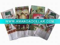 Printed waffle tea towels