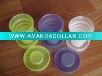 Wholesale sell plastic intake water cup,telescopic cup