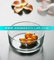 Wholesale round glass salad bowl/glass salad bowl /round glass bowl